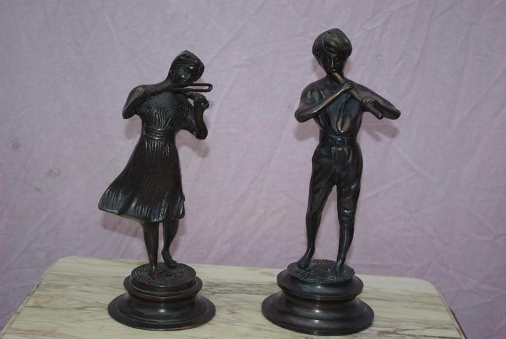 Muzikale beeldjes, Verzamelen, Beelden en Beeldjes, Zo goed als nieuw, Mens, Ophalen of Verzenden