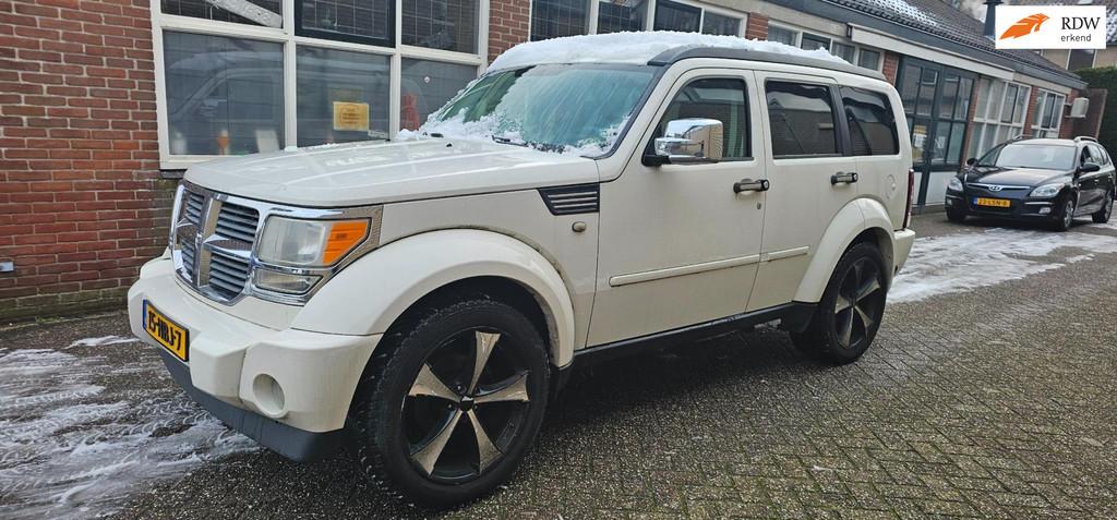 Dodge Nitro 3.7 V6 SXT aut LPG 3500kg trekgew kop lek, Auto's, Stoelverwarming, 450 kg, Gebruikt, Wit