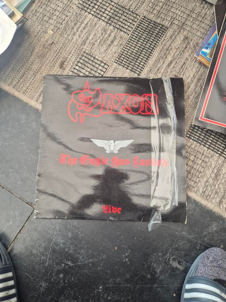 Saxon - The Eagle Has Landed Live LP, Cd's en Dvd's, Ophalen of Verzenden, Gebruikt, 12 inch, Poprock