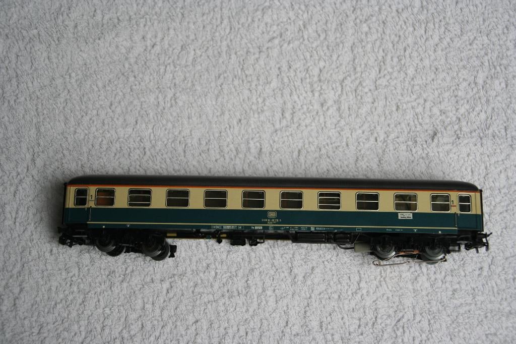 Märklin H0 4111 1e kl DB 5180 40 216-3 turquoise beige (4.2), Wisselstroom, Wagon, Ophalen of Verzenden, Zo goed als nieuw