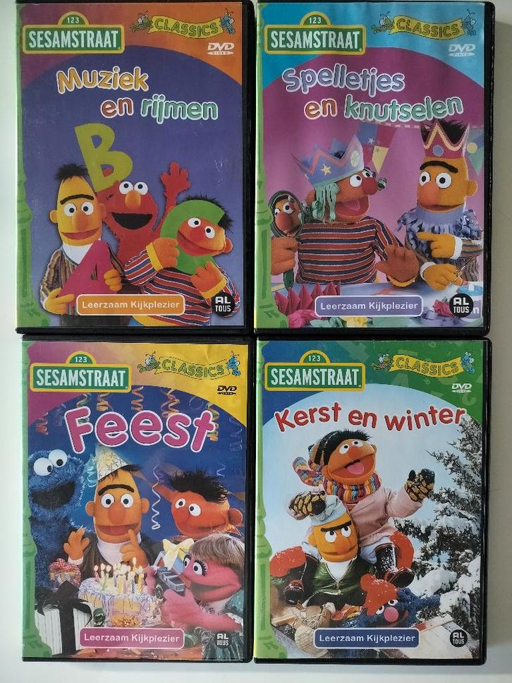 Sesamstraat Classics (2008) *4 DVD, Cd's en Dvd's, Dvd's | Kinderen en Jeugd, Zo goed als nieuw, Tv fictie, Educatief, Alle leeftijden