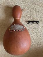 Unieke Kalebas met Kralen, Ophalen, Gebruikt