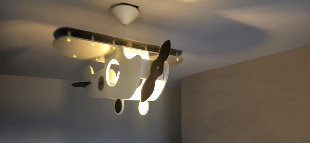 Stoere lamp vliegtuig- kinderkamer, Ophalen of Verzenden, Minder dan 50 cm