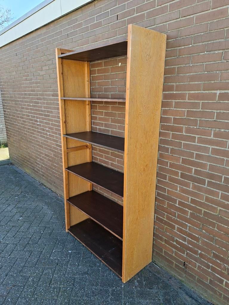 Lundia vintage boekenkast/stellingkast, Ophalen, Met plank(en), Gebruikt, 100 tot 150 cm