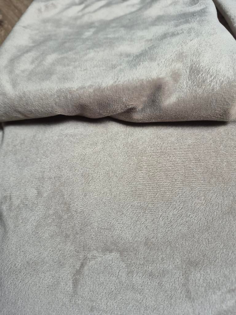 Dekbedovertrek teddy velvet 240x200 creme en taupe, Huis en Inrichting, Slaapkamer | Beddengoed, Ophalen of Verzenden, Zo goed als nieuw