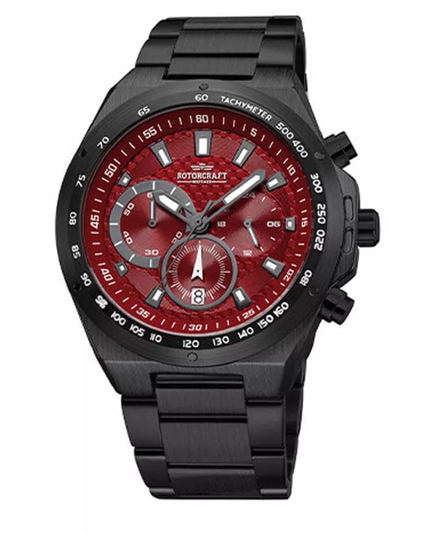 Rotorcraft Raptor RC7103 Sport Chrono Nieuw! t.w.v € 509-,, Zwart, Nieuw, Ophalen of Verzenden, Waterdicht