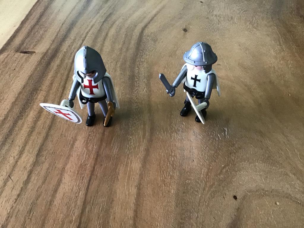 Playmobil duo kruisridders, Ophalen of Verzenden, Zo goed als nieuw, Complete set