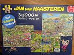 Jan van Haasteren - 3x 1000 stukjes, Ophalen, 500 t/m 1500 stukjes, Zo goed als nieuw, Legpuzzel