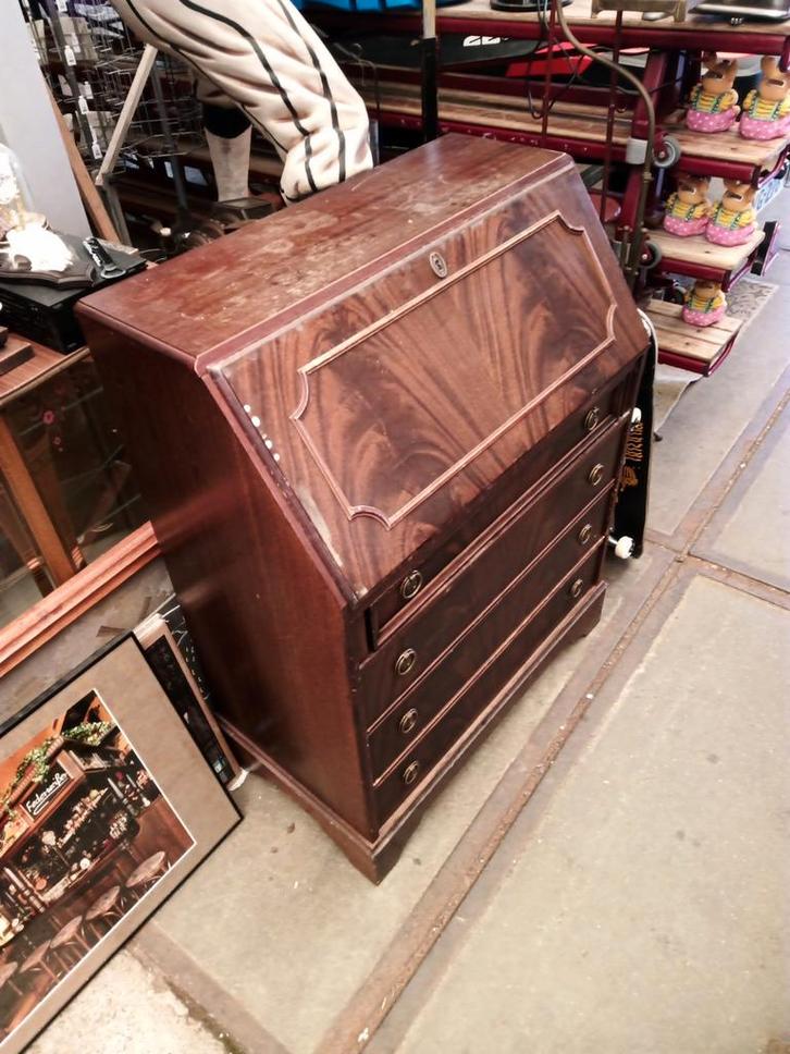 Antieke secretaire met bureau en lades, Huis en Inrichting, Kasten | Secretaires, Ophalen of Verzenden