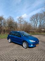 Peugeot 206 sw 2.0 gti 16v 136pk, Auto's, Peugeot, 136 pk, 4 cilinders, Blauw, Leder en Stof