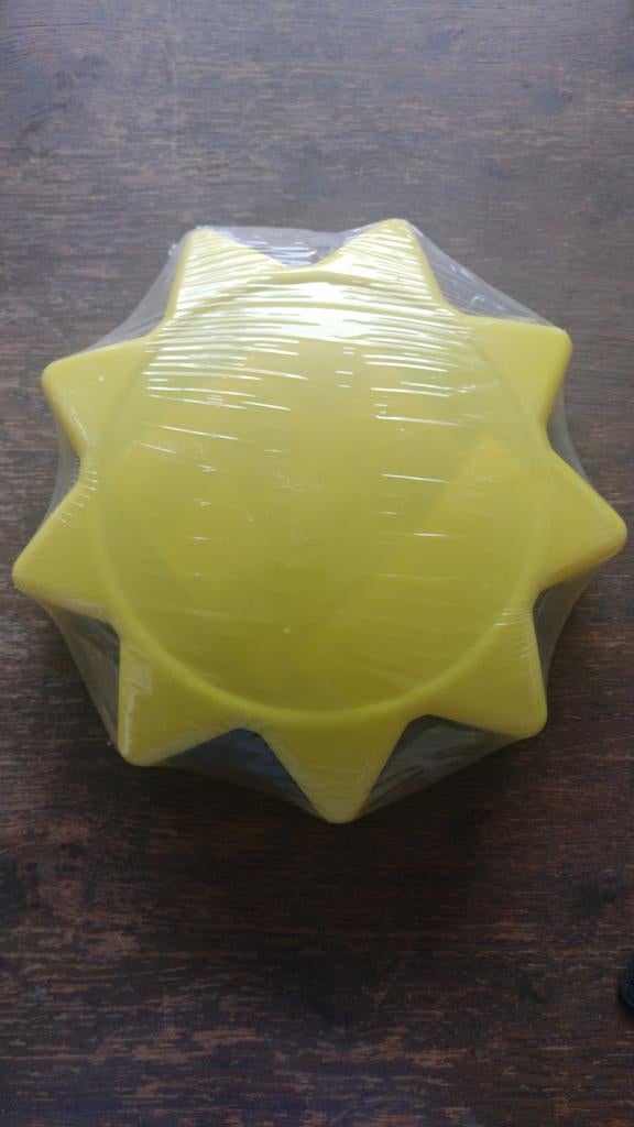 Vintage Ikea Solhem Plafondlamp Zon Geel - 34cm Diameter, 30 tot 60 watt, Speels, Modern, Kinderkamer, Overige typen, Nieuw