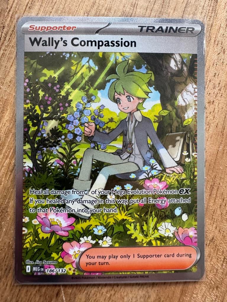 Wally's Compassion 186/132, Ophalen of Verzenden, Zo goed als nieuw, Losse kaart, Foil