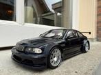 1:18 BMW E46 M3 GTR Street zwart Minichamps Dealer Editie, Minichamps, Auto, Ophalen of Verzenden, Zo goed als nieuw