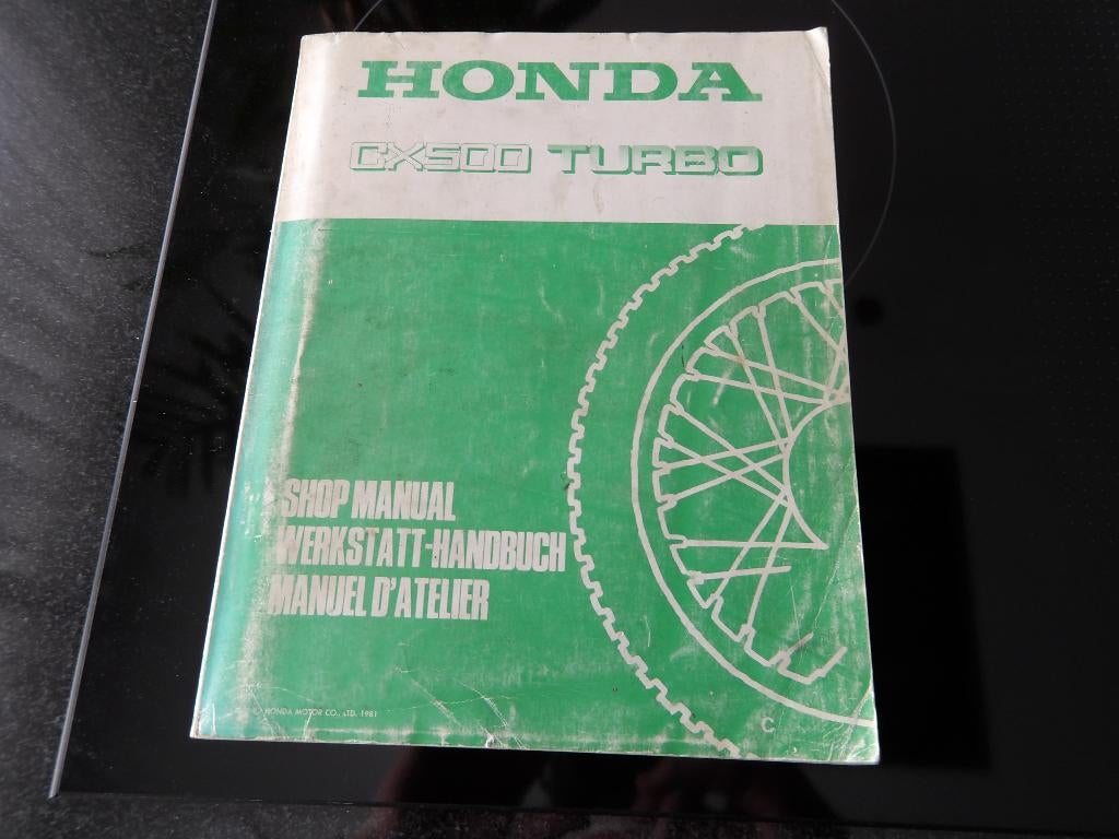 werkplaatshandboek CX500 TURBO 1981, Motoren, Verzenden, Honda