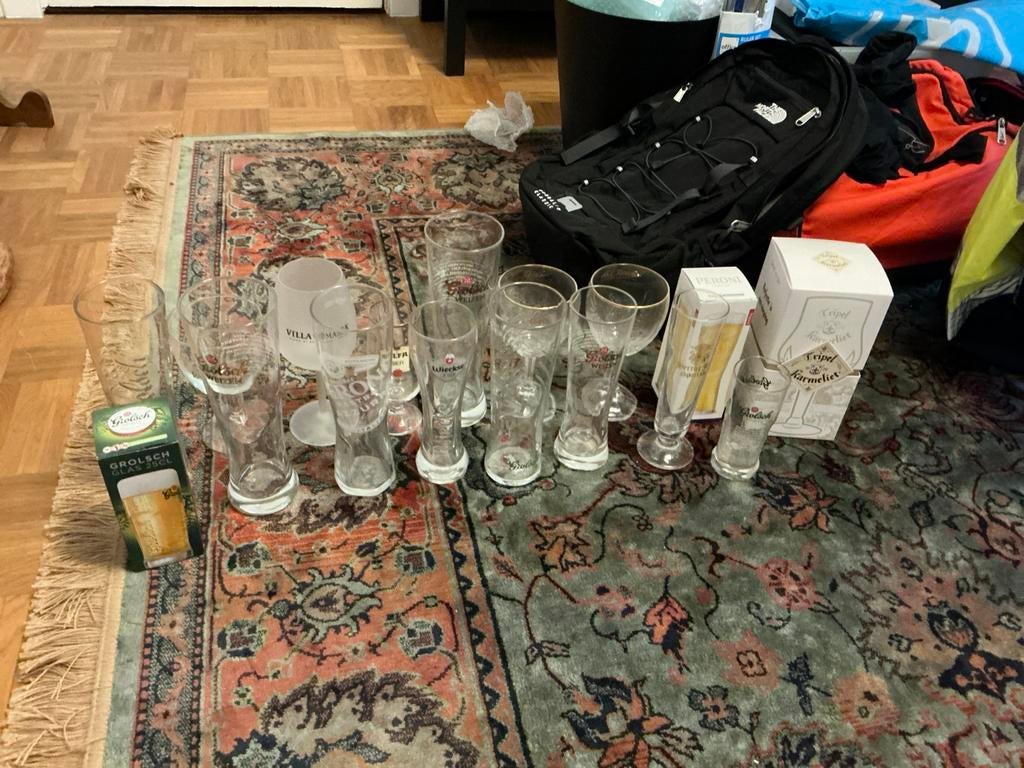 Bierglazen collectie, voornamelijk Grolsch - Gratis afhalen, Huis en Inrichting, Ophalen, Overige merken, Glas, Overige typen