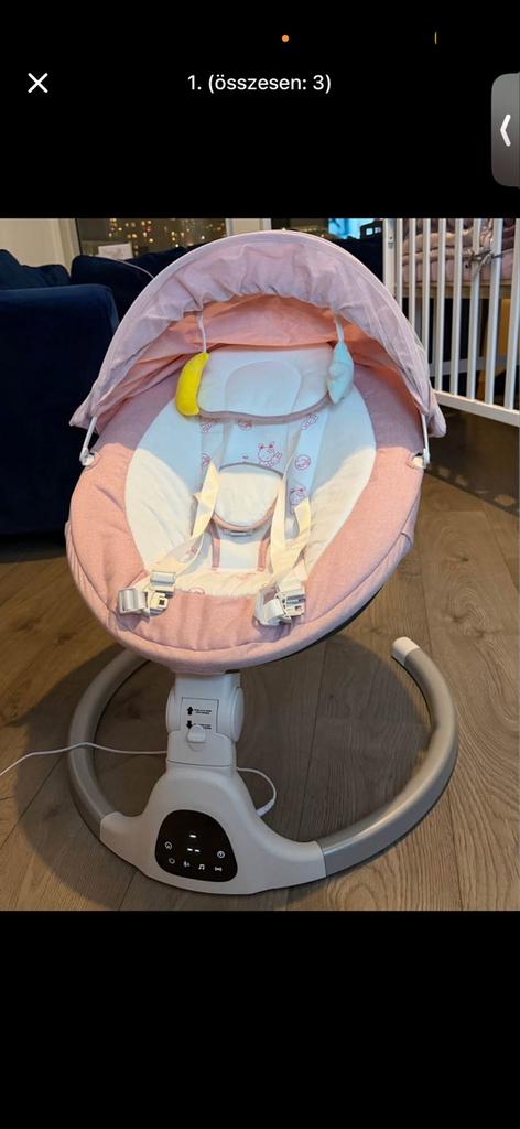 Elektrische wipstoel / babyschommel, Kinderen en Baby's, Overige merken, Wipstoel, Ophalen of Verzenden, Met gordel(s) of riempje(s)