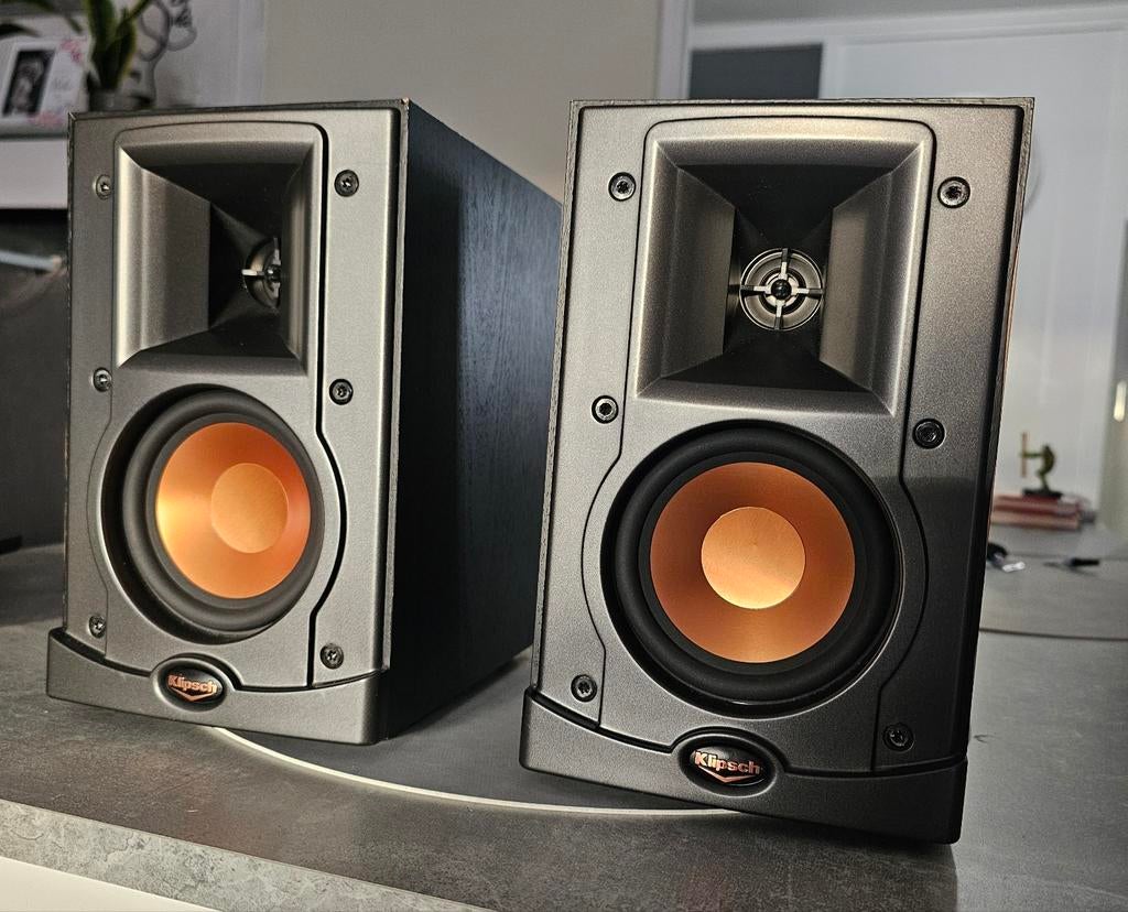 Klipsch RB-10 – fantastische vocals & dynamiek hifi speakers, Audio, Tv en Foto, Ophalen of Verzenden, 120 watt of meer, Front, Rear of Stereo speakers