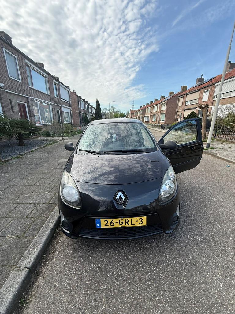 Renault Twingo 1.1 2008 Zwart LET OP SCHADE, Voorwielaandrijving, Twingo, 31 €/maand, 4 cilinders