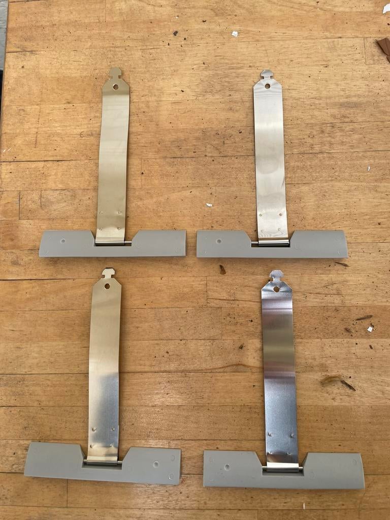 Ophangveren rolluik 13 cm pvc en verenstaal, Ophalen of Verzenden, Nieuw