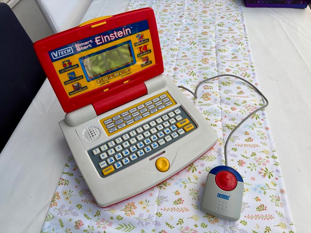 V-tech Einstein speel- en leerlaptop met muis, Ophalen of Verzenden, Zo goed als nieuw, Taal en Lezen, Met geluid