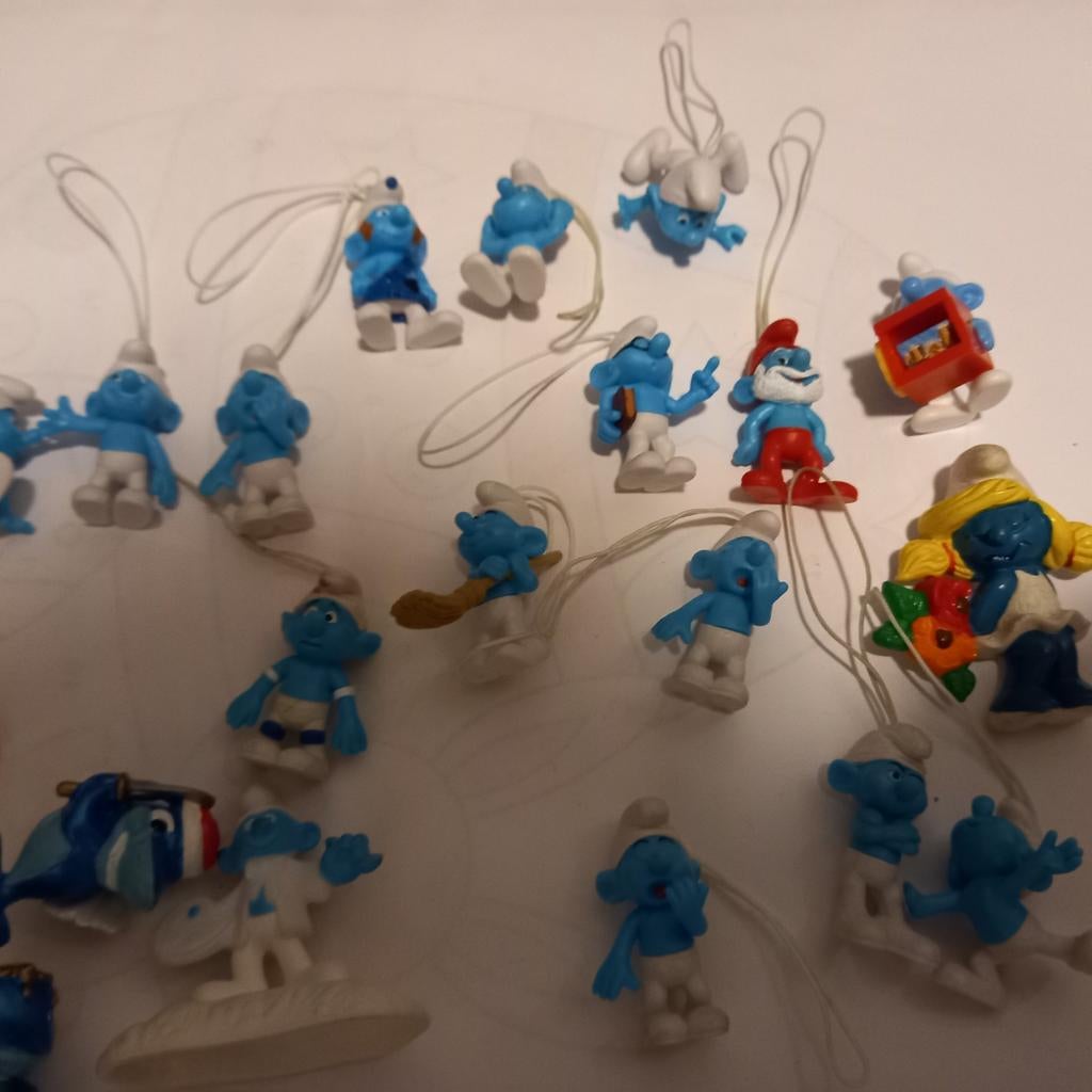 Smurf hangertjes, Verzamelen, Ophalen, Zo goed als nieuw, Verschillende Smurfen, Overige typen