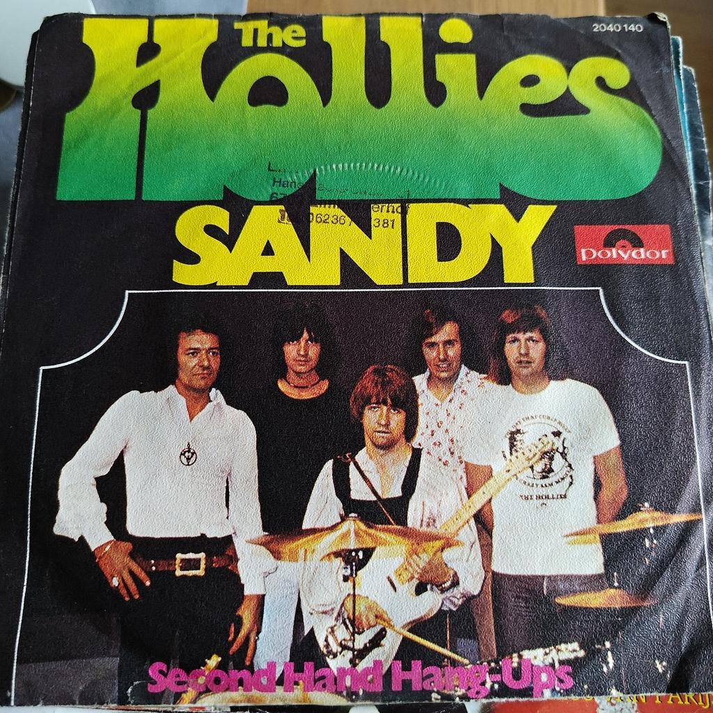 The Hollies - Sandy / Second Hand Hang-Ups (Vinyl Single), Cd's en Dvd's, Ophalen of Verzenden, 1970 - 1979, Gebruikt, 7 inch