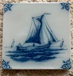Makkum Tegeltje met Certificaat - Zeilschip, Ophalen of Verzenden