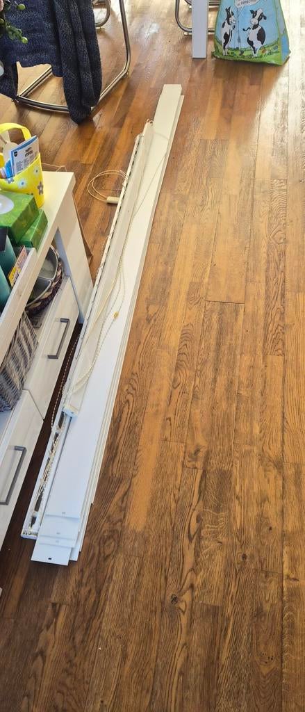 Witte kunststof verticale lamellen, Ophalen, Gebruikt