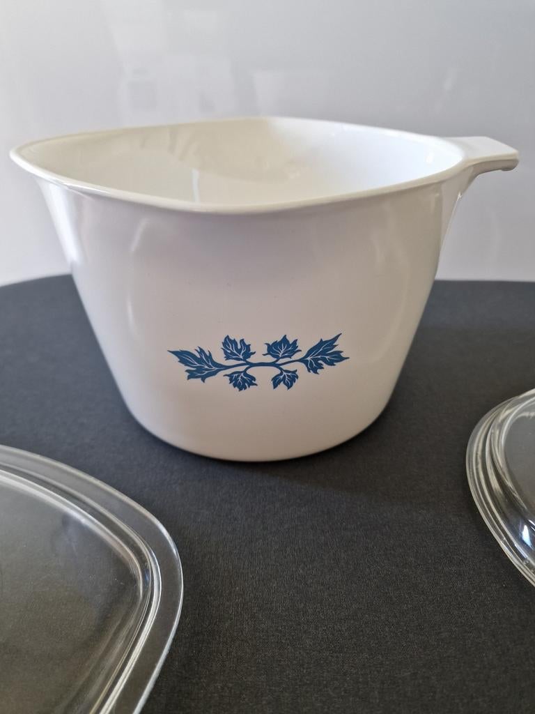 Pyroflam beslagkom of pot met deksels, Ophalen, Gebruikt