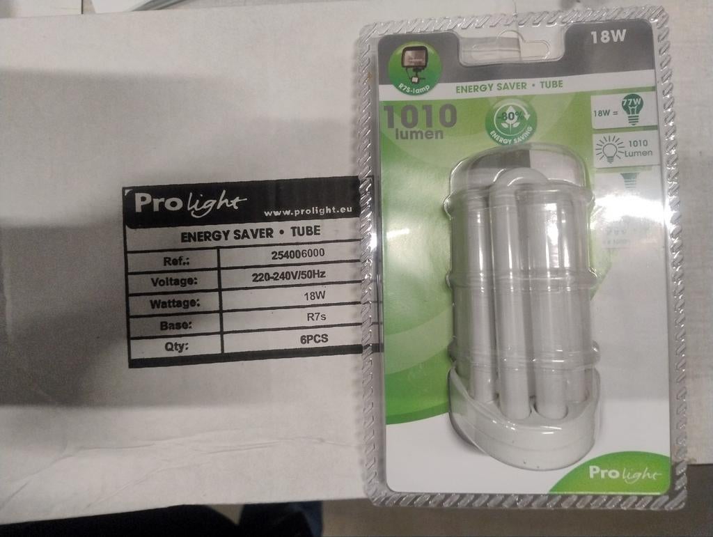 Prolight 18W buislampen, Ophalen of Verzenden, Nieuw, E27 (groot), Led-lamp