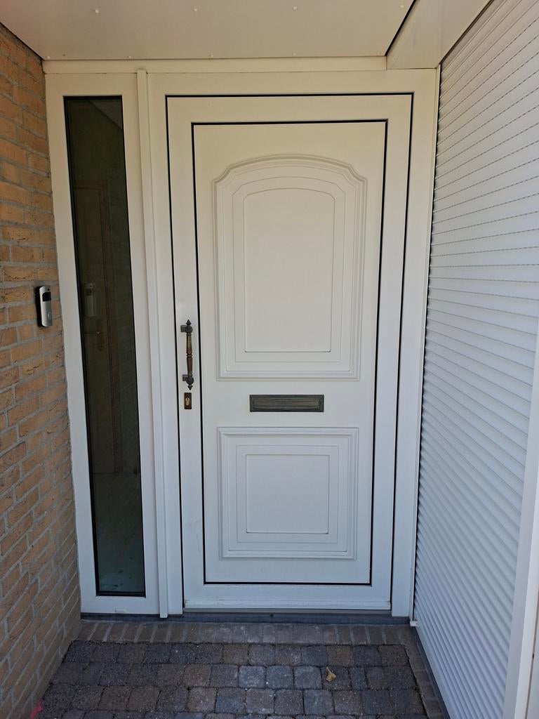 Kunstof voordeur en kozijn., Ophalen, Kunststof, Buitendeur, 200 tot 215 cm