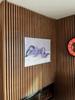 Glasvezel schilderij met vernis afwerking - Lilac Muse, Ophalen of Verzenden