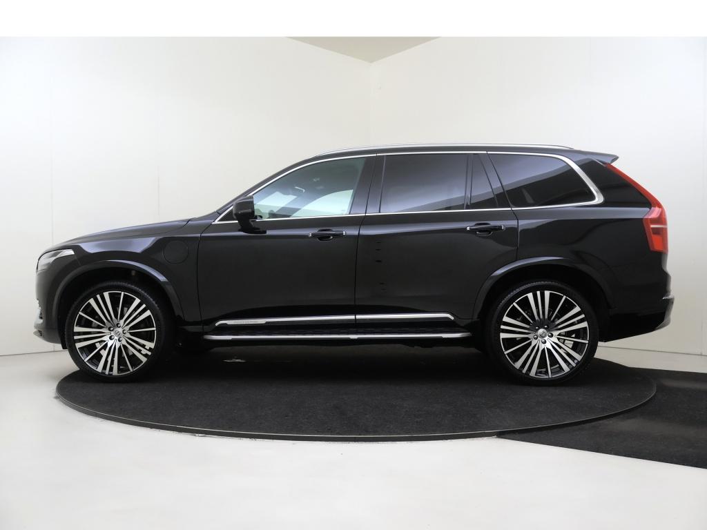 Volvo XC90 2.0 T8 AWD Inscr. Exc | 22" LMV | Stoelkoeling |, Gebruikt, 4 cilinders, Zwart, Hybride Elektrisch/Benzine