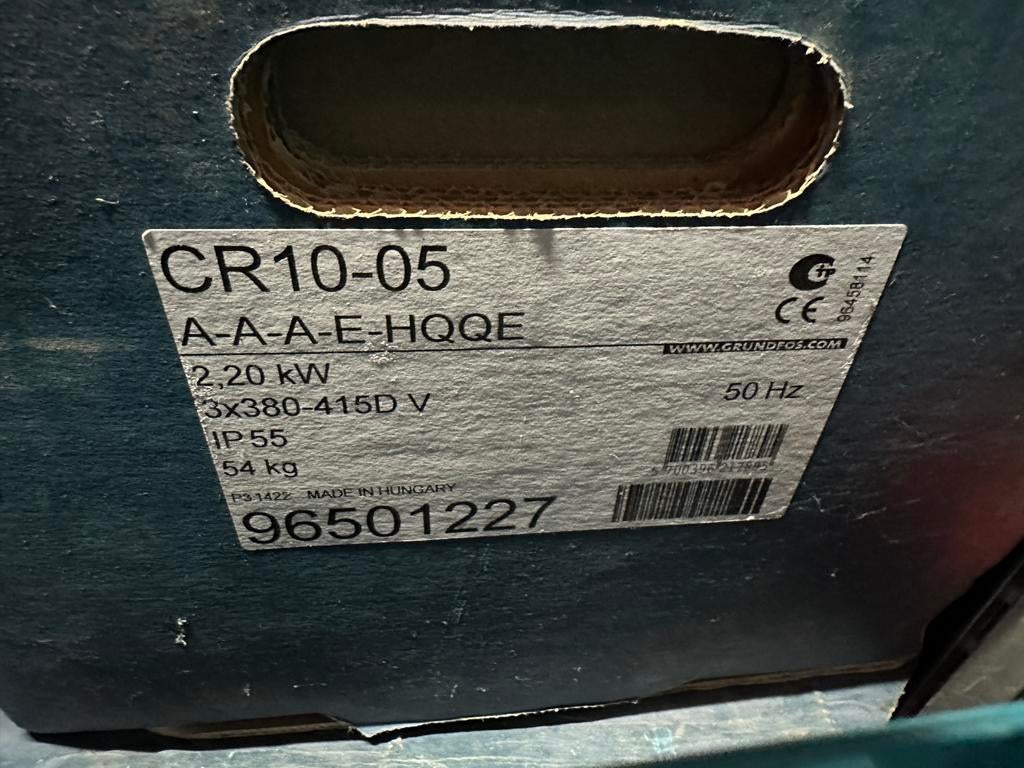 Grundfos CR10-05 A-A-A-E-HQQE Pomp, Ophalen, Nieuw, Elektrisch, Overige typen