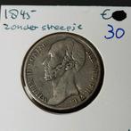 1 gulden 1845 Nederland Willem 2, 1 gulden, Verzenden, Zilver, Losse munt