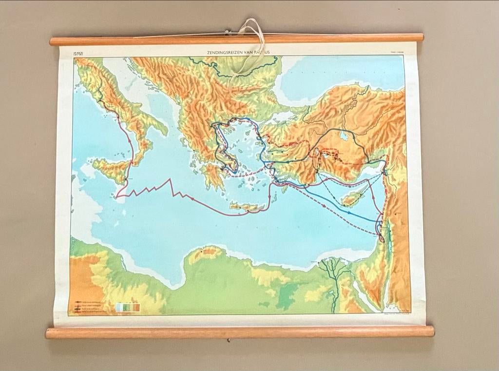 Oude schoolplaten: Godsdienstleer en Biologie (3 stuks), Antiek en Kunst, Antiek | Schoolplaten, Ophalen of Verzenden, Natuur en Biologie