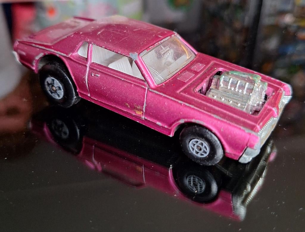 Matchbox superkings cougar dragster 1970, Ophalen of Verzenden, Gebruikt, Auto
