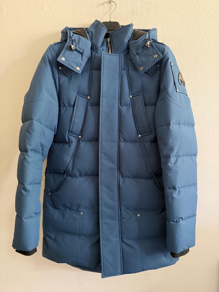 Origineel Moose Knuckles cloud parka, Blauw, Ophalen of Verzenden, Zo goed als nieuw, Maat 46 (S) of kleiner