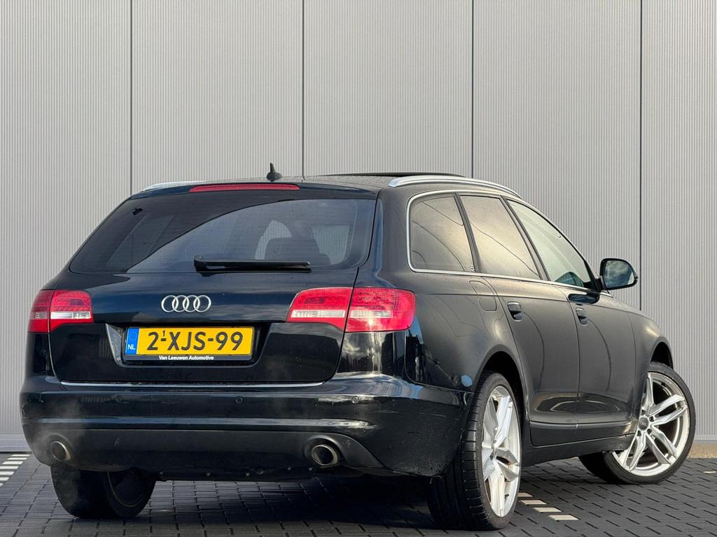 Audi A6 Avant 2.8 FSI quattro Pro Line, Auto's, Audi, Euro 5, Stof, Zwart, Zwart