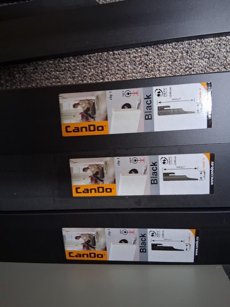 Cando Plinten 240 lang 79 mm hoog 19 mm dik, Ophalen, Nieuw, Mdf, 200 tot 250 cm