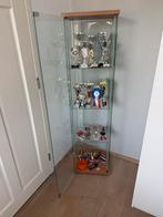 Glazen vintrinekast, Ophalen, 50 tot 100 cm, Zo goed als nieuw, 150 tot 200 cm