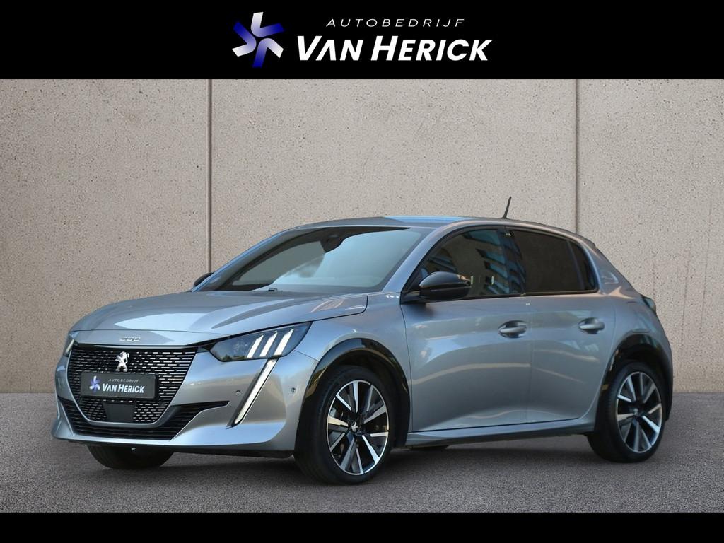 Peugeot 208 1.2 PureTech GT-line 130PK Automaat | Navigatie, Auto's, Gebruikt, 1133 kg, Leder en Stof, 130 pk