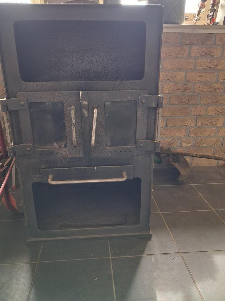 Houtkachel, Huis en Inrichting, Kachels, Gebruikt, Houtkachel, Ophalen of Verzenden, Vrijstaand