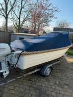 Sloep 5,5 meter met Suzuki 30PK en trailer, Ophalen, 10 tot 30 pk, 3 tot 6 meter, Buitenboordmotor