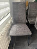 6 antraciet stoelen van Jysk, Ophalen, Zo goed als nieuw, Grijs, Twee