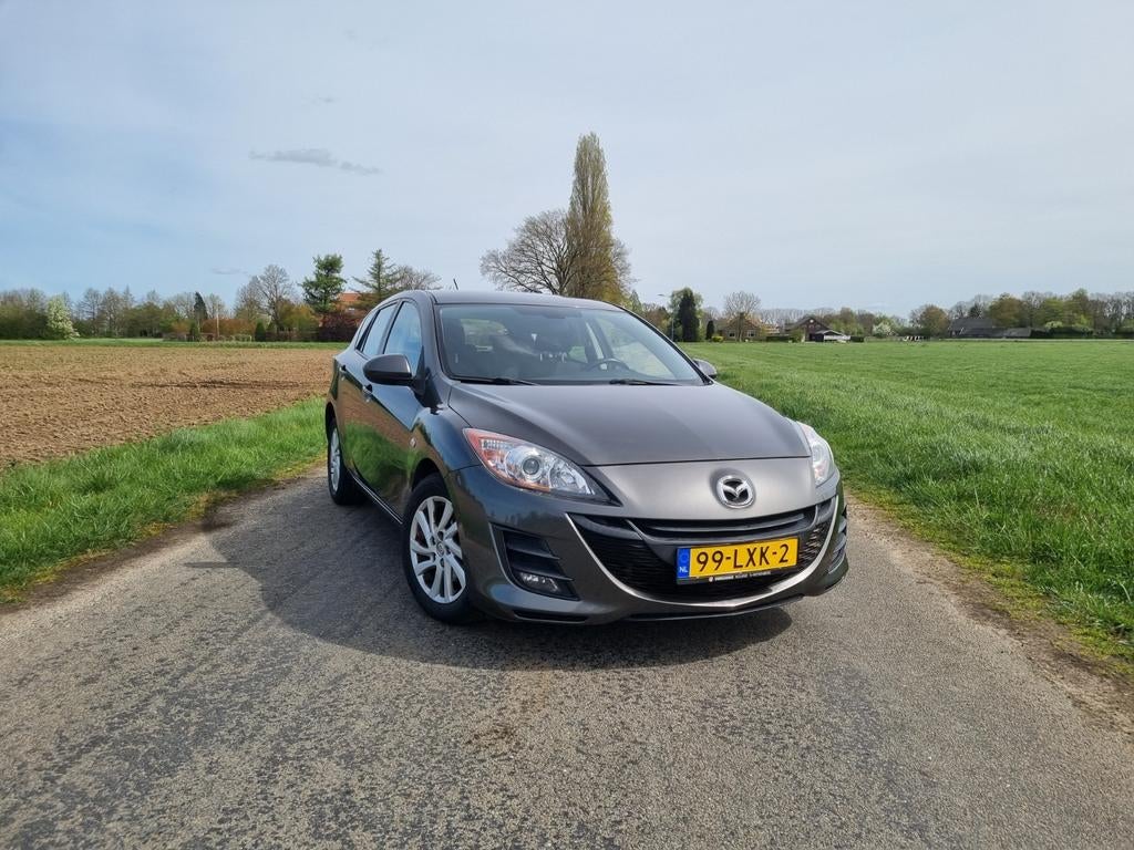 Betrouwbare Mazda 3 1.6 Sport 2010 Grijs, Auto's, Mazda, Voorwielaandrijving, Zwart, 4 cilinders, Origineel Nederlands