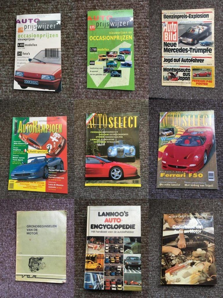 auto bladen boeken naslag encyclopedie 9 stuks, Ophalen of Verzenden, Zo goed als nieuw, Algemeen