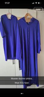 Jelaba Moeder en dochter jurk 4jaar uit dubai, Overige typen, Blauw, Maat 46/48 (XL) of groter, Ophalen of Verzenden
