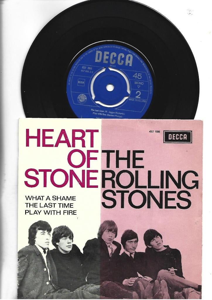 THE ROLLING STONES  EP SINGLE 7" HEART OF STONE -1965, 7 inch, Ophalen of Verzenden, Zo goed als nieuw, Pop