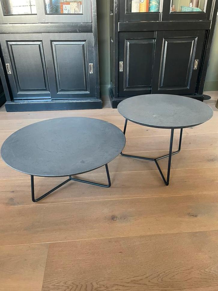 2 bijzettafeltjes / salontafeljes, Huis en Inrichting, Tafels | Salontafels, Zo goed als nieuw, Minder dan 50 cm, 50 tot 100 cm